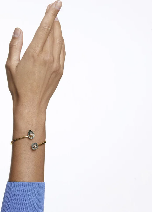 Bracelet Jonc Swarovski Numina Gris en métal doré vue 2