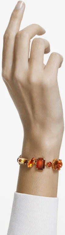 Bracelet Swarovski Gema Multicolore Plaqué or vue 4