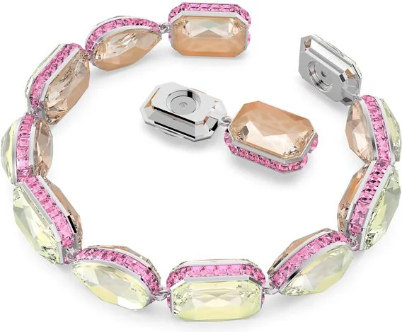 Bracelet Swarovski Orbita Réversible Mixte de cristaux taillés Multicolore Plaqué rhodium vue 2