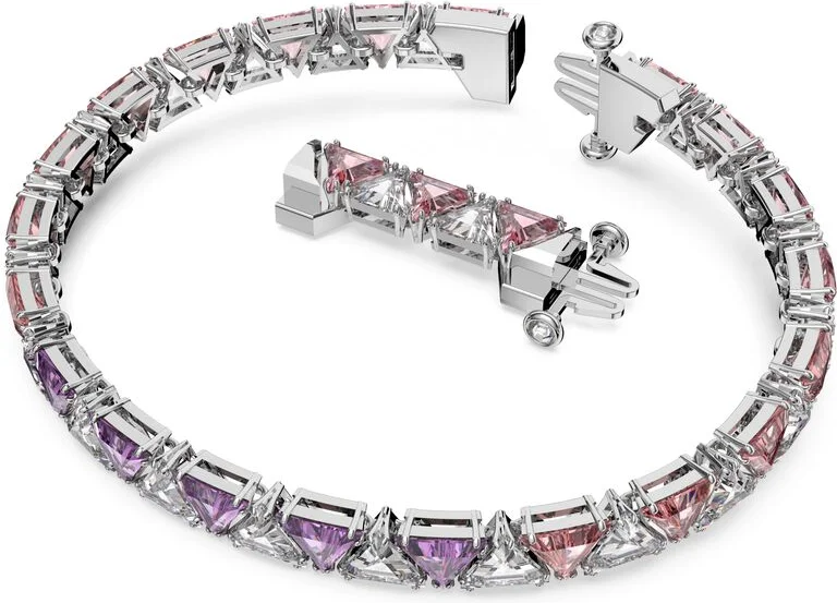 Bracelet Swarovski Millenia Triangle Zircon Swarovski Rose Rhodié vue 2