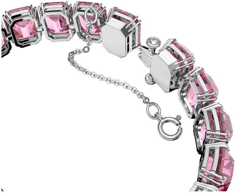 Bracelet Swarovski Millenia Cristaux taille octogone Plaqué rhodium rose vue 3