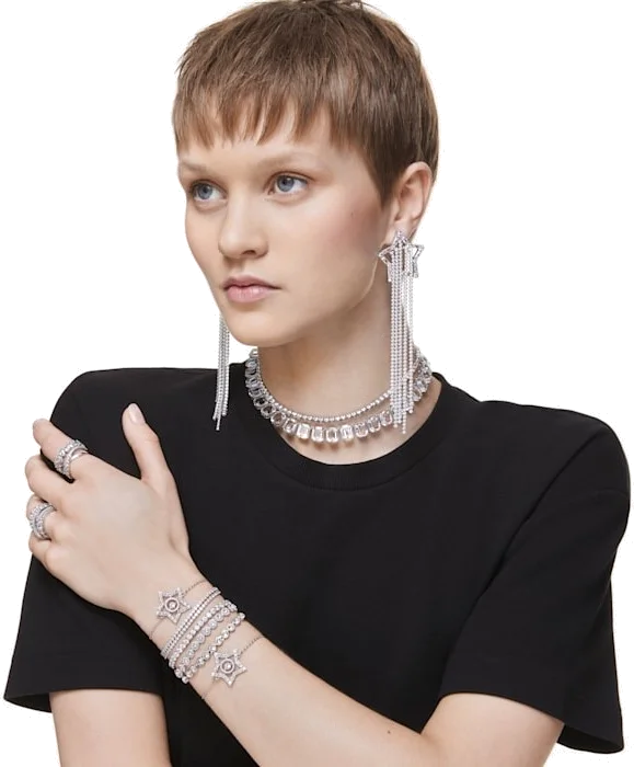 Bracelet pour Femme Swarovski Emily en Métal Argenté Rhodié - Réf. 1808960 vue 3