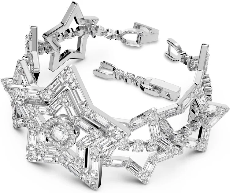 Bracelet Swarovski Stella Plaqué Rhodium Blanc vue 2