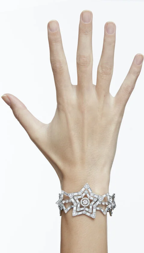 Bracelet Swarovski Stella Plaqué Rhodium Blanc vue 4
