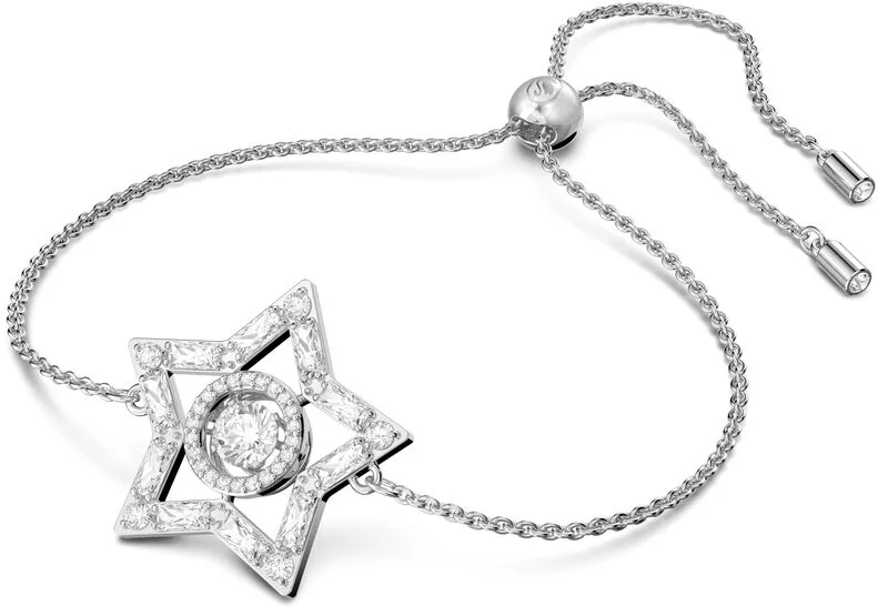 Bracelet Swarovski Stella Plaqué Rhodium Blanc vue 2