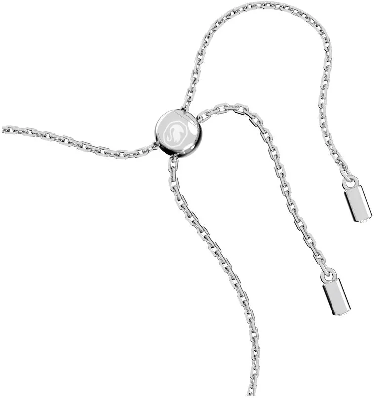 Bracelet Swarovski Gema Fleur Blanc Rhodié vue 3