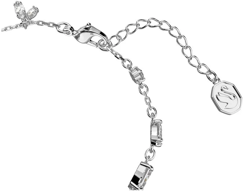 Bracelet Swarovski Gema Coupes mixtes Fleur Blanc Rhodié vue 3