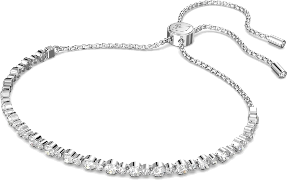 Bracelet Femme Swarovski Subtil 5465384 en Métal Rhodié avec Cristaux Blancs vue 2