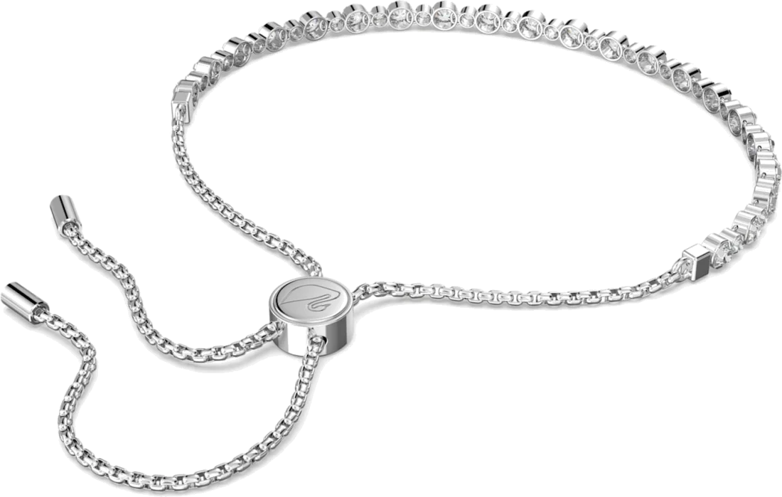 Bracelet Femme Swarovski Subtil 5465384 en Métal Rhodié avec Cristaux Blancs vue 4