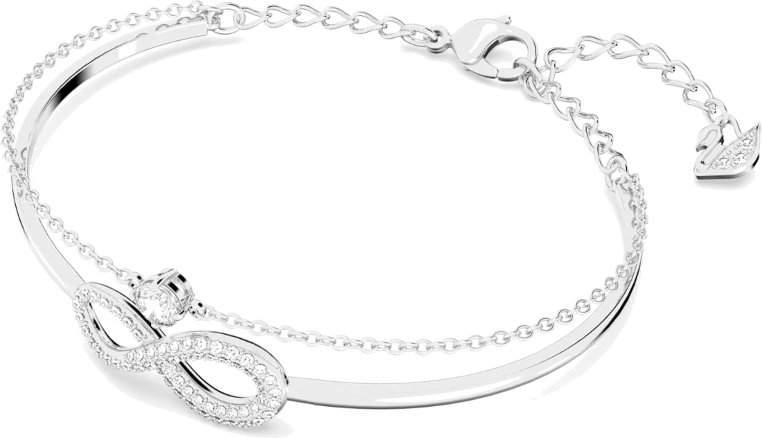 Bracelet Jonc Swarovski Infinity 5520584 en Métal Rhodié Argent pour Femme vue 2
