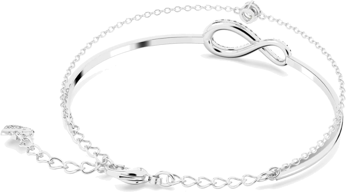 Bracelet Jonc Swarovski Infinity 5520584 en Métal Rhodié Argent pour Femme vue 4