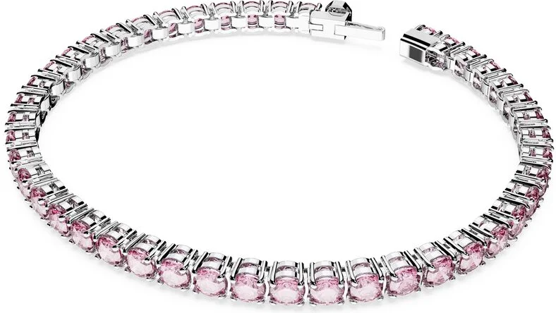 Bracelet Swarovski Tennis Matrix Rond Rose Plaqué Rhodium vue 2