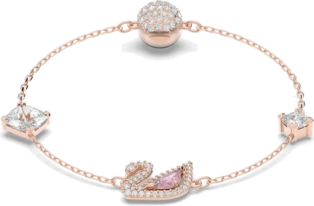 Bracelet Swarovski Dazzling Swan pour Femme, Or Rose, Réf. 5472271