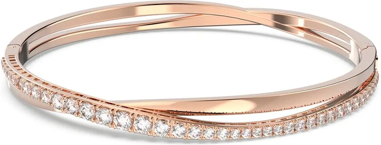 Bracelet Swarovski Twist Plaqué or rose blanc