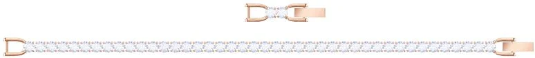 Bracelet Swarovski Tennis Deluxe 5464948 pour Femme, Métal Plaqué Or Rose vue 2