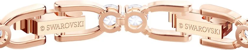 Bracelet Swarovski Tennis Deluxe 5464948 pour Femme, Métal Plaqué Or Rose vue 3