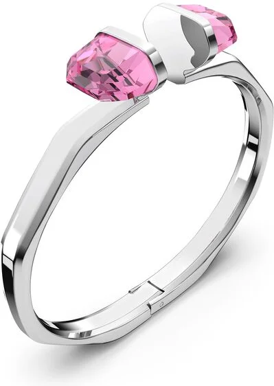 Bracelet Jonc Swarovski Lucent Magnétique Rose Acier inoxydable vue 2