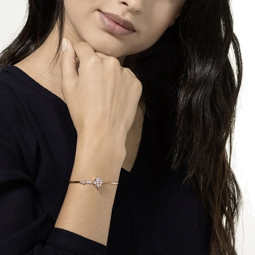 Bracelet Swarovski Symbolic 5494338 en métal or rose pour femme vue 3