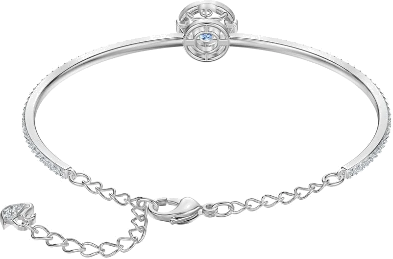 Bracelet-jonc Swarovski Sparkling Dance en métal rhodié argenté - Réf. 5515385 - Pour Femme vue 2