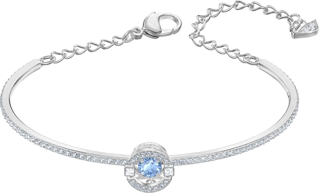 Bracelet-jonc Swarovski Sparkling Dance en métal rhodié argenté - Réf. 5515385 - Pour Femme