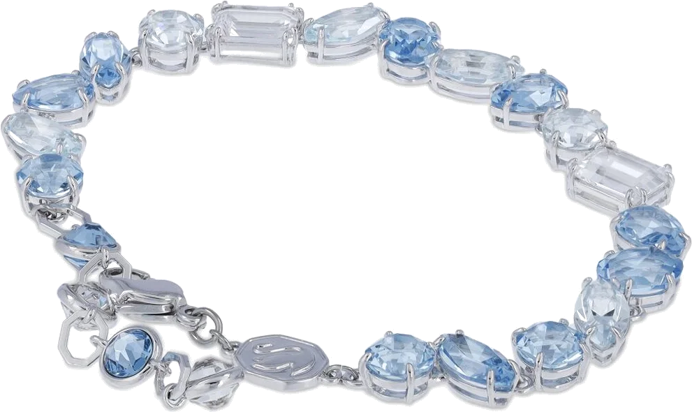 Bracelet Swarovski Gema 109172 - Bleu et blanc, métal rhodié pour femme