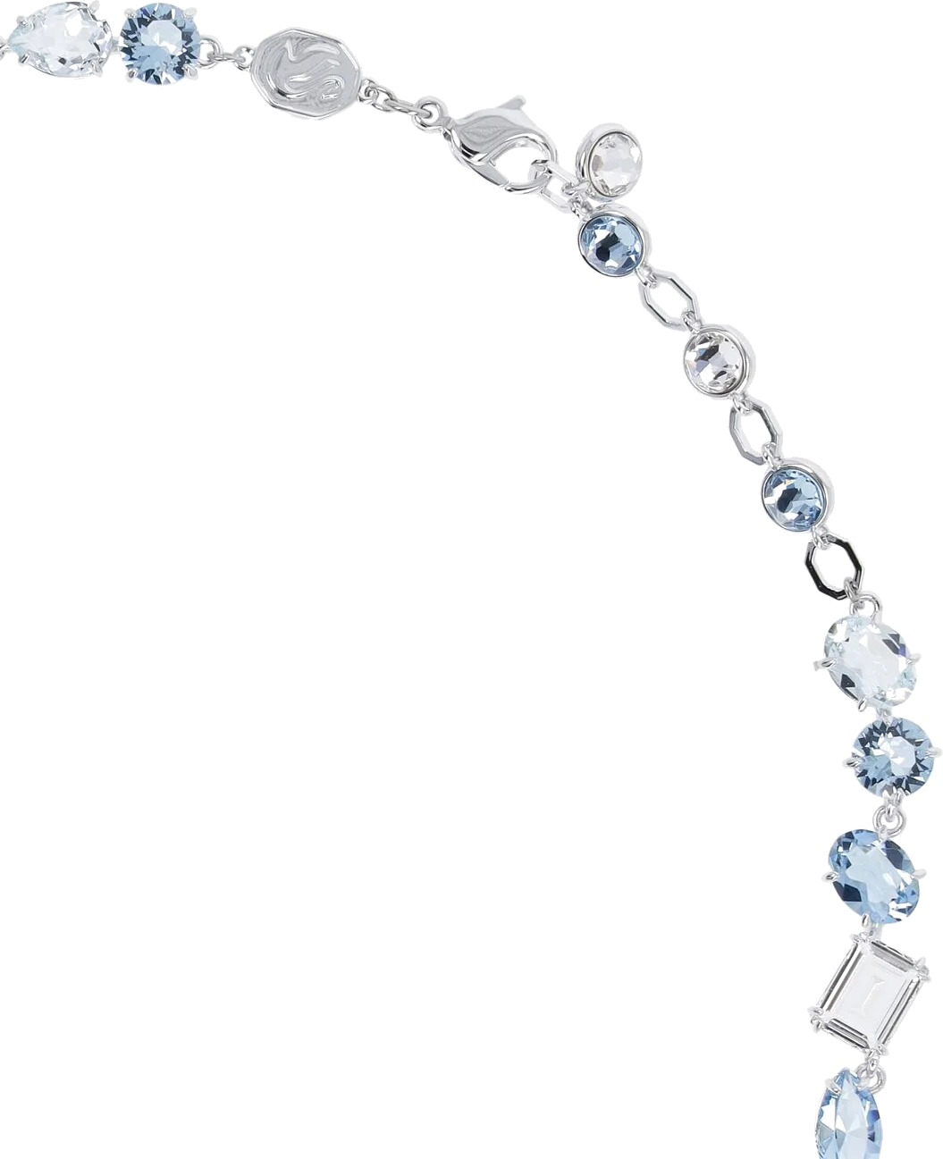Collier Swarovski Gema 109173 - Bleu et blanc, métal rhodié pour femme vue 3