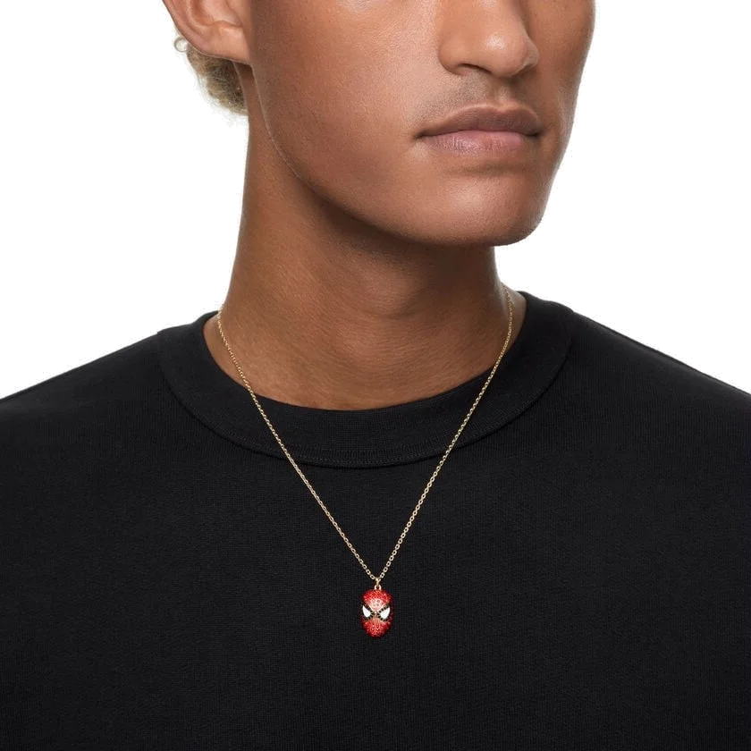 Collier pendentif Swarovski Spider-Man Marvel rouge et noir, référence 5650576, pour femme vue 5