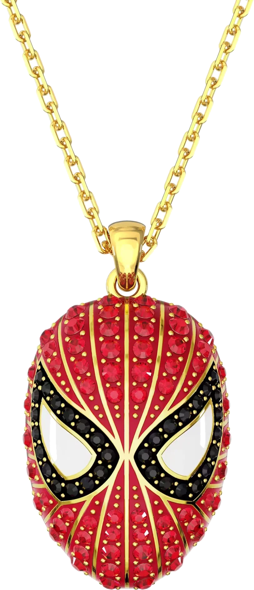 Collier pendentif Swarovski Spider-Man Marvel rouge et noir, référence 5650576, pour femme