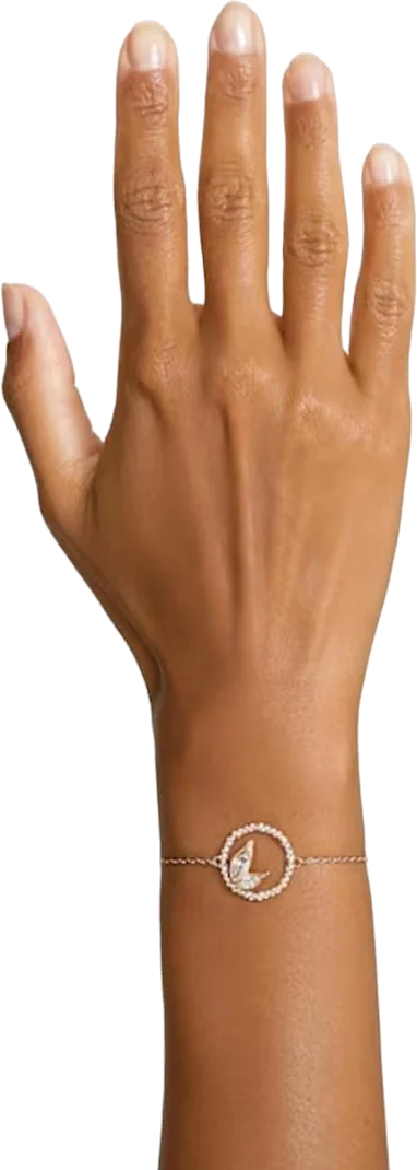 Bracelet Swarovski Dellium 5645376 en métal plaqué or rose avec cristaux, pour femme vue 4