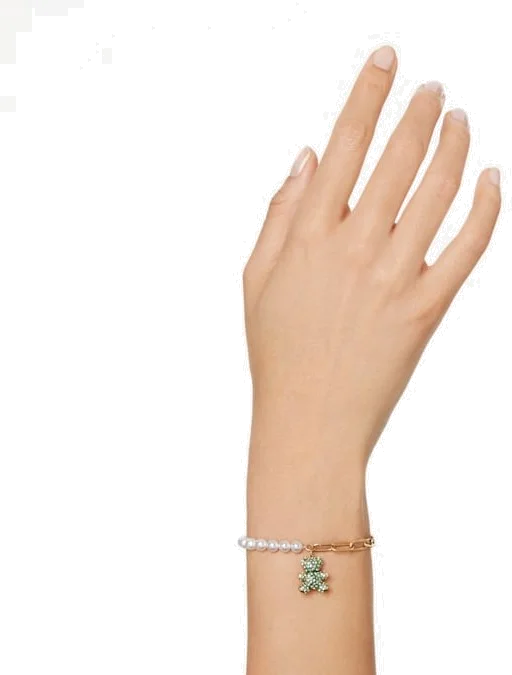 Bracelet Swarovski 5669167 Teddy Ours vert réglable pour femme vue 5