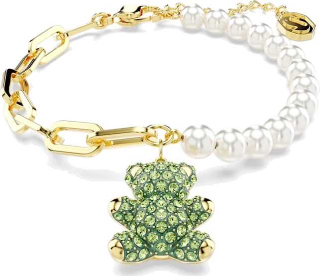 Bracelet Swarovski 5669167 Teddy Ours vert réglable pour femme