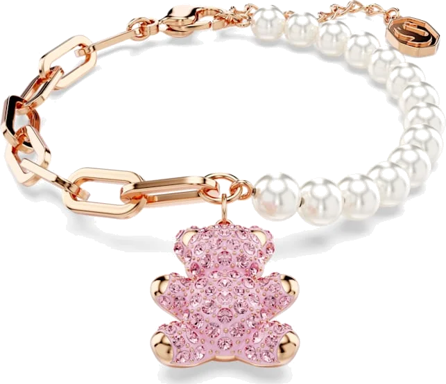 Bracelet Swarovski 5669169 Ours Teddy en or rose pour femme