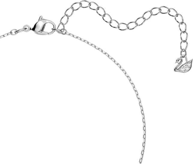 Collier Swarovski Sparkling Dance Round 5286137 en métal rhodié et cristaux blancs pour femme vue 3