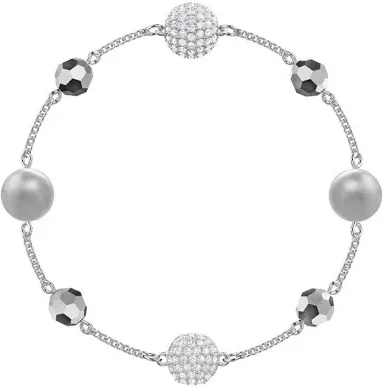 Bracelet Swarovski 5437865 Remix en métal gris avec perles - Pour femme