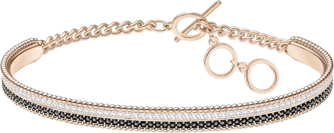 Bracelet ajustable Swarovski Lollypop 5367827 en métal plaqué or rose pour femme
