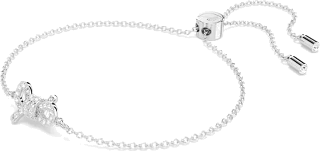 Bracelet Swarovski Lifelong Bow 5646738 en métal plaqué rhodium avec cristaux blancs pour femme vue 2