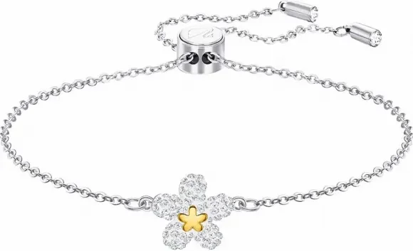 Bracelet Swarovski Tough 5397483 pour femme en métal argenté plaqué rhodium et cristaux