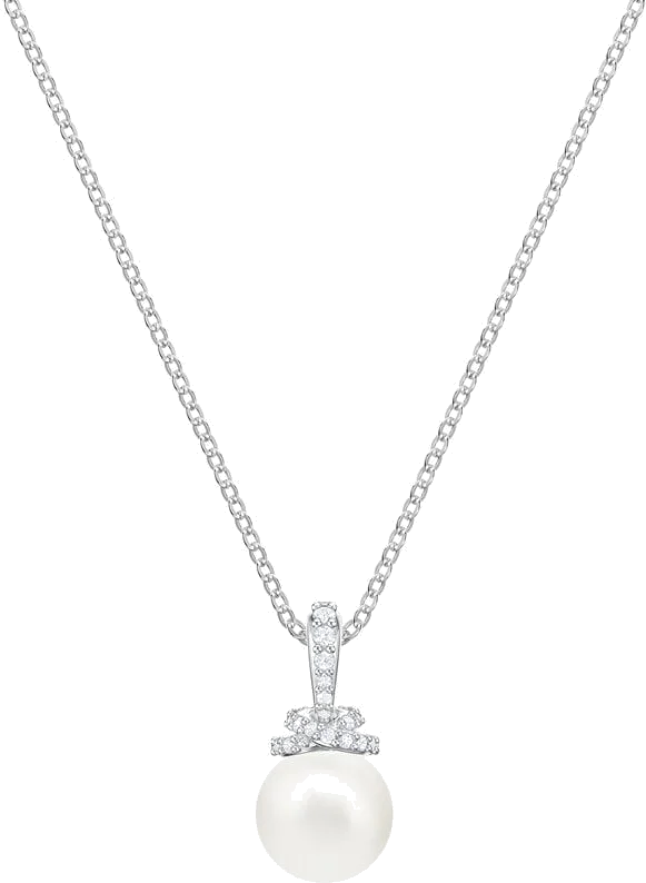Collier Swarovski Originally 5452584 pour Femme en Argent Rhodié avec Perle Blanche