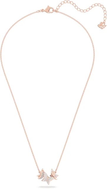 Collier Swarovski Lilia 5636422 en or rose pour femme, orné de papillons et cristaux vue 2