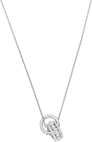 Collier Swarovski Further Réf. 5409696 en métal rhodié avec cristaux blancs pour femme vue 2