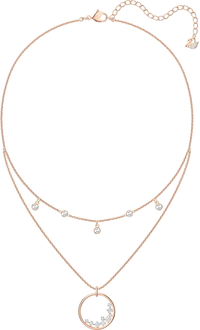 Collier Swarovski North 5493390 pour Femme en plaqué or rose avec cristaux blancs vue 3