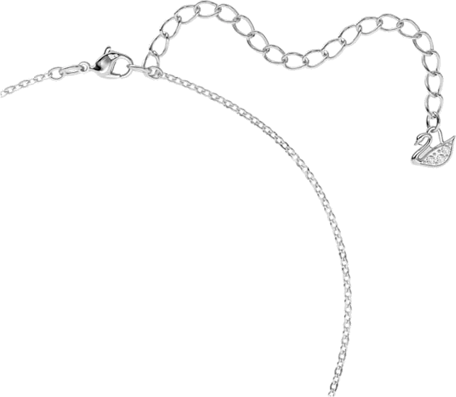 Collier Swarovski Iconic Swan 5347329 en plaqué rhodium avec cristaux noirs pour femme vue 3