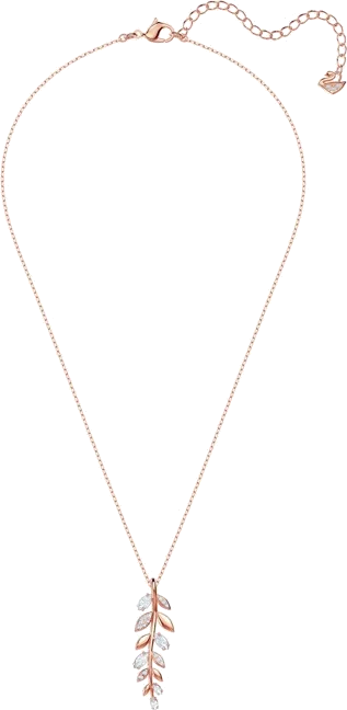 Collier Swarovski Mayfly 5409340 en plaqué or rose avec cristaux blancs pour femme vue 3