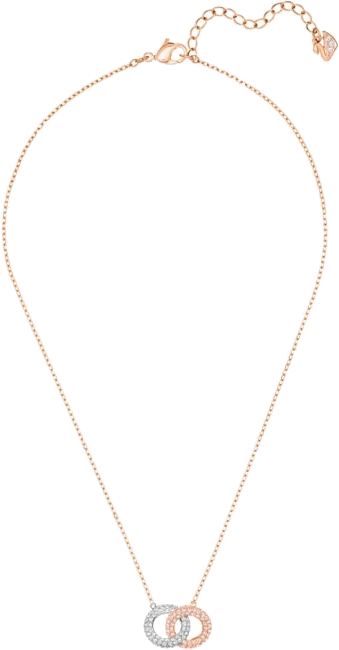 Collier Swarovski 5414999 pour femme en plaqué or rose avec cristaux blancs vue 2