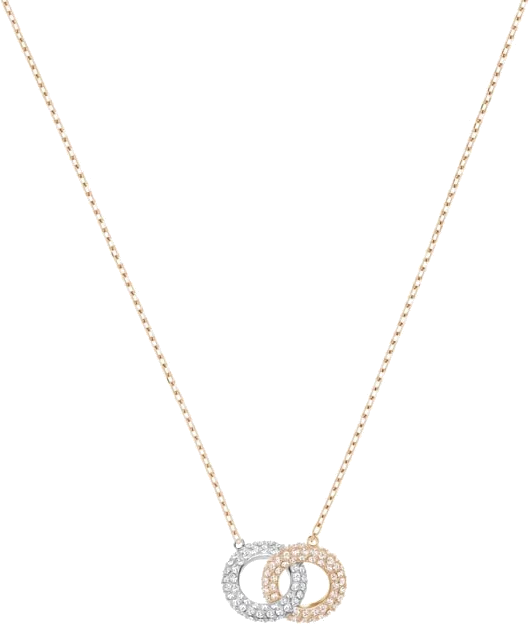 Collier Swarovski 5414999 pour femme en plaqué or rose avec cristaux blancs