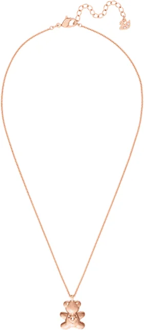 Collier Swarovski Teddy 5452026 en plaqué or rose avec cristaux pour femme vue 4