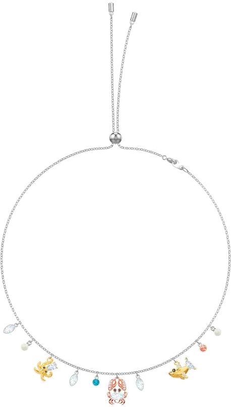 Collier Choker Swarovski Ocean 5480781 pour Femme, Plaqué Rhodium avec Cristaux Multicolores vue 3