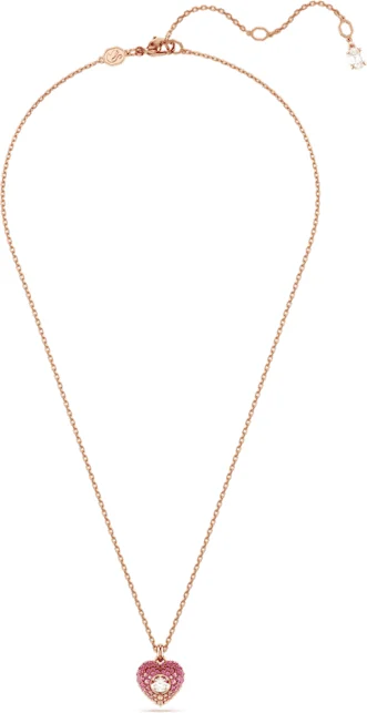 Collier Swarovski Idyllia 5683580 plaqué or rose pour femme avec pendentif cœur cristaux vue 2