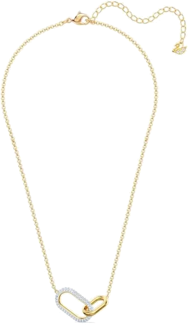 Collier Swarovski Time 5566227 en plaqué or avec cristaux blancs pour femme vue 2
