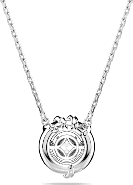 Collier Swarovski Dragon & Phoenix 5686320 en plaqué rhodium et cristaux blancs pour Femme vue 4